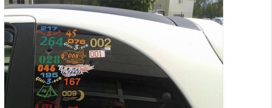 Verbotene Auto-Aufkleber: Mit diesen Stickern drohen bis zu 90